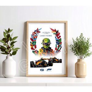 Lando Norris F1 World Champion for Drivers 11x17 Poster